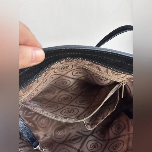 NWT Brighton Leopard Lex Tote Uptown Spots Black Leather Embroidered Flowers - Picture 11 of 15